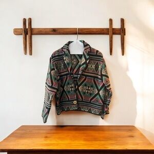 Fiorlini International Western Blazer with Earthy Tones Button up Size Large